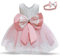 TTYAOVO Bébés Filles Brodés Tulle Fleur Princesse Demoiselle d'honneur De Mariage Fête d'anniversaire De Robe Taille 100 (2-3 Ans) 648 Rose