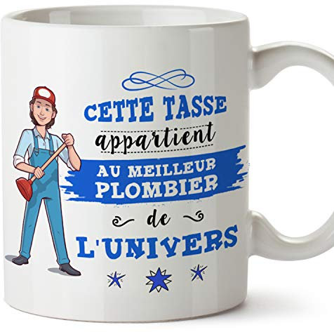 MUGFFINS Mug/Tasse Plombier (Meilleur de l'Univers) - Idées Drôles Plomberie