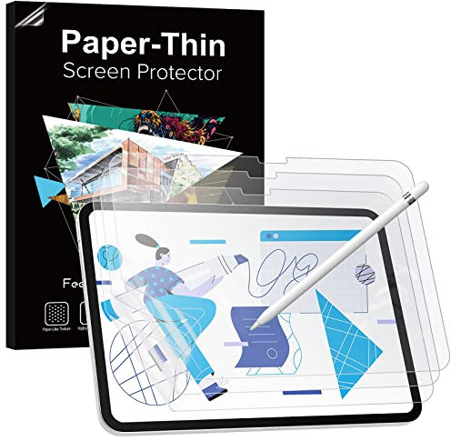 TiMOVO 3 Pezzi Pellicola Protettiva Compatibile con iPad 10,9 2022, Pellicola Come Carta per iPad 2022, Sottile, AntiGraffio e Antiriflesso