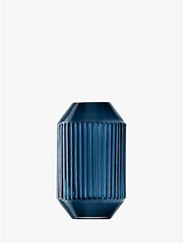 LSA International Rotunda Vase, 15 cm, Saphir, 1 Stück, mundgeblasenes und handgefertigtes Glas, RT08