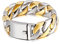 Herren Armband Edelstahl Ketten Armband Männer Silber Gold Panzerkette Armband 19cm Silber Gold