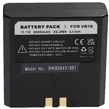 vhbw Akku kompatibel mit Flashpoint VB-18, Zoom Li-on Flash, Zoom Li-on R2 TTL Blitzgerät, Kamera-Blitz (2000mAh, 11,1V, Li-Ion)