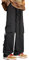 Arynna Goth Baggy Cargohose mit Taschen für Herren und Damen, Y2K, gerades Bein, lässige Streetwear, lose Hose, Schwarz 3, M