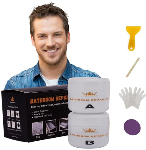 Bath Repair Kit White Shower Tray Repair Kits Tile Repair Kit Bathroom Repair Kit Porcelain Repair Kit Bath Enamel repair Kit Plastic Bath Repair Kit Tub Tile Shower Tray Bathtub Bath Repair Kit
