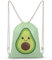 NIBABAEU Rucksack mit Kordelzug, niedlich, Avocado, große Kapazität, wasserabweisend, Segeltuch, Sport, Yoga, Turnbeutel für Jungen, Mädchen, Frauen