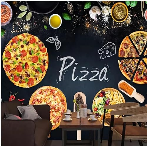 Papel tapiz mural 3D Pintura de pared Pizarra Pizarra Foto Papel de pared Café Restaurante Telón de fondo Decoración de pared, 3D, 300x210 cm