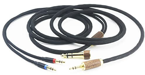 ABLET 2 m 3,5 mm Stecker auf 6,35 mm Klinkenstecker, versilbertes Kupfer, 7N, Audiokabel für Hifiman Sundara, Ananda, Arya, HE400SE, HE4XX, HE-400i Kopfhörer