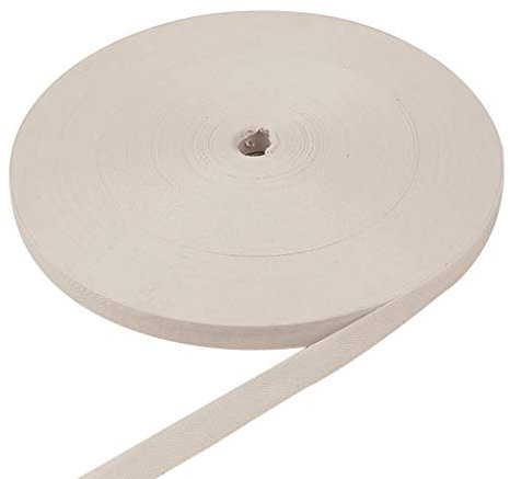 20 Kissen mm Textilband Wimpelkette für Stuhl Schrägband Baumwolle Einfassung Schürzen Basteln & Nähen College 1 (white, One Size)