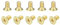 sourcing map Flat Head Socket Cap Screws, M4-0.7 x 8mm Brass Inner Hex Drive Fasteners Bolts 24Pcs