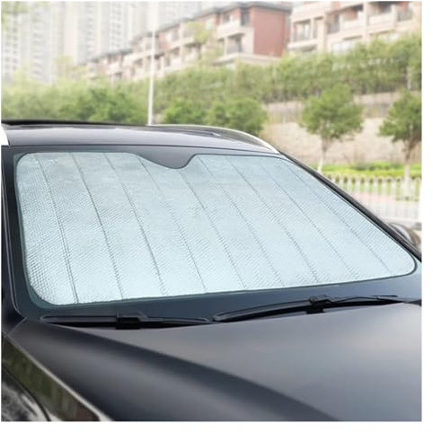 Cubierta Visera Coche Parasol para Ventana Delantera De Coche Protección Solar Función Protectora Cubierta De Visera Cortina Coche Parasol(150x80cm)