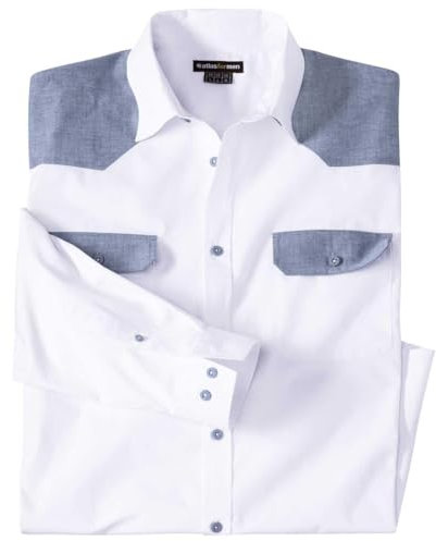 ATLAS FOR MEN - Camicia Bianca - L