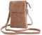 Handytasche zum Umhängen Damen,Mini Crossbodytasche Handytasche,verstellbarer Riemen und Schlüsselanhänger,Multifunktionale Crossbody Bag Vintage Braun Kleine Tasche Damen für Dating,Shopping, Reisen