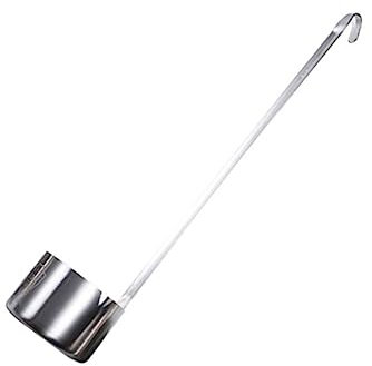 HOLIDYOYO 1 Pc cucchiaio in acciaio inossidabile Cucchiaio da ristorante cucchiaio in stile cinese cucchiaio da cucina cucchiaio cucina cucchiaio di salsa di soia misurino per vino Silver