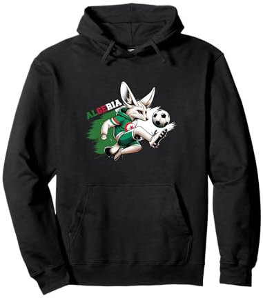 Maillot Fennec Drapeau Algérie Cadeau Foot Algérienne Dz Sweat à Capuche
