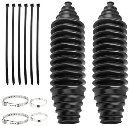 Wetterfeste Spurstangen-Stiefel, staubdichte Silikonbalgstiefel, für Lenkstange und Spurstangenkopf, langlebige Zahnstange und Faltenbalg für verbesserte Lenkleistung und Schutz