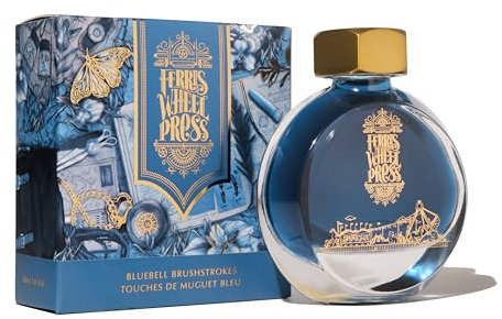 Ferris Wheel Press Fountain Pen Ink, Everyday Ink Collection, Sheening Medium Blue, 38ml