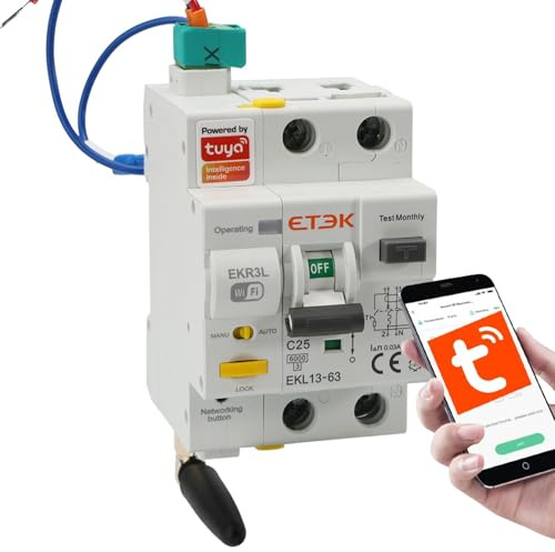 Interruttore Magnetotermico Differenziale WiFi 2P 25A 30mA Tipo A
