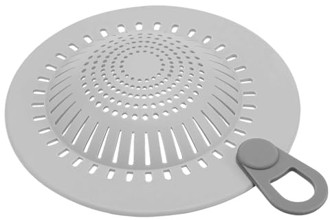 Grille Anti-Cheveux en Silicone pour Canalisation - Protège-Douche Souple pour Balcon,Protège-Tuyaux Évier Cuisine et Accessoires de Drainage