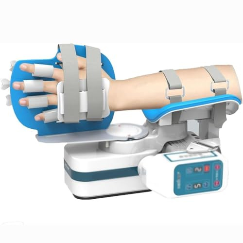 PP-Vic 2-In-1-Handgelenkorthese,Gelenktrainer Für Schlaganfall-Hemiplegie,Elektrisches Handgelenk-Rehabilitationsgerät Mit 3-Stufiger Geschwindigkeits-/9-Stufiger Intensitätseinstellung,Left