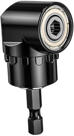 ACOLY Hex Socket Adapter, 105 Degree Right Angle Screwdriver Attachment Adapter for Tight Spaces and Angled Applications, with 1/4-inch Magnetic Bit Holder