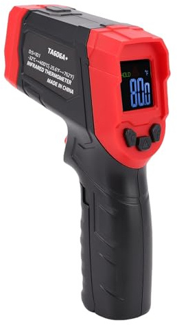 Elprico Thermomètre Infrarouge, Pistolet de Température Numérique sans Contact avec écran LCD rétroéclairé et Rapport 10:1 pour la Cuisson du Moteur de Four à Pizza et Utilisation Industrielle