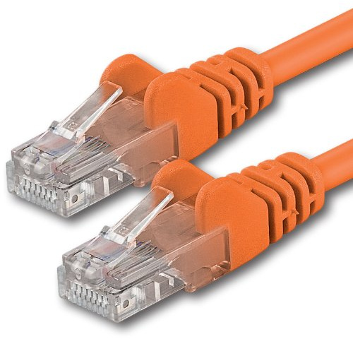1aTTack.de 15m - orange - 1 piece - CAT.6 CAT6 Ethernet LAN network cable 1000 Mbit/s patch cable
