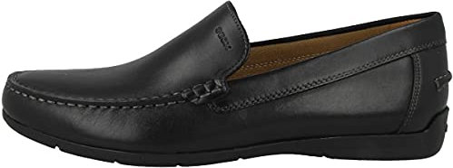 Geox Homme U Siron A Mocassins, Black, 43 EU
