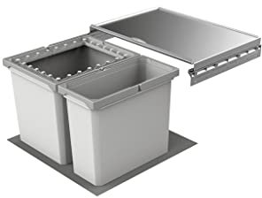 Naber Cox® Box 2T 600-2. Abfallsammler, hellgrau.