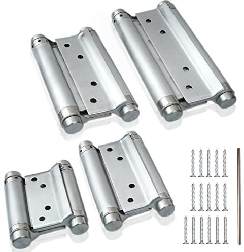 2 X PENDELTÜRBAND EDELSTAHL 125 mm rostfrei massiv Türband Scharniere Schwingtür