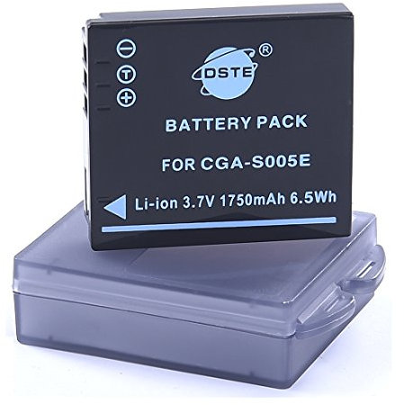 DSTE® S005E Rechargeable Li-ion Battery for FUJIFILM FINEPIX F20 F40FD PANASONIC DMC-FS1 FXO1-A FXO1BB FXO1BS FXO1EB FXO1EF RICOH CAPLIO GR DIGITAL R30 R40 R3 R4 R5 LEICA C-LUX1 C-LUX2 C-LUX3 Digital Camera as RICOH DB-60 LEICA BP-DC4 PANASONIC CGA-S005 DMW-BCC12