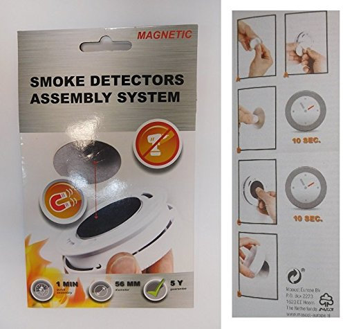 Lot 2 Systeme de Fixation Aimant - Magnetique - Detecteur de Fumee - 141