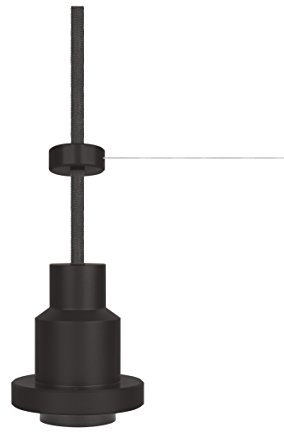 Osram Vintage Edition 1906 Pendulum, schwarz, E27 - Fassung, Deckenleuchte, flexibles Zugseilsystem, P20, Gehäuse aus Aluminium