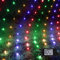 ANSIO® Christmas Net Lights Outdoor, 200 LED 2x2m Multicoloured Fairy Lights with Timer, Mains Powered Mesh Lights for Indoor Outdoor Xmas Trees, Windows, Garden Party Decorations