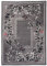 Carpeto Klassisch Teppich Grau 160 x 220 cm Blumen Muster Kurzflor Monaco Kollektion
