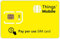 SIM Card a consumo Things Mobile per IoT e M2M con copertura globale e rete multi-operatore GSM/2G/3G/4G LTE, senza costi fissi, senza scadenza e tariffe competitive, con 10 € di credito incluso