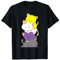 Kawaii Katzenstapel T-Shirt - Non-Binary Pride Kätzchen T-Shirt