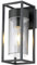 Long Life Lamp Company Outdoor Exterior Modern Garden Wall Light Lantern Clear Diffuser LED Compatible Includes 4w Bulb ZLC079K