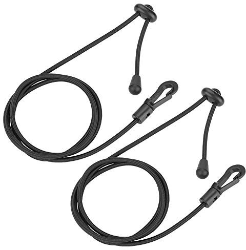2Pcs Kayak Paddle Leash, Rubber Oar Rope Hook Paddle Board Leash for Paddling Avoiding Washed Oars Away Rowing Water Sports