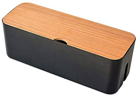 Cable Storage Box Organiser,Rectangular Cable Management Box Anti Dust Desktop Wire Management Tidy Box for Home