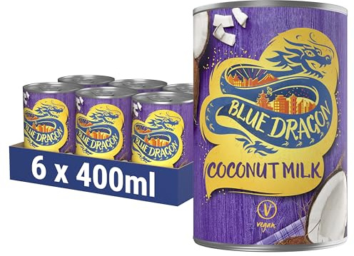 Blue Dragon Coconut Milk 400ml | 6 pack | Rich & Creamy | Stir Into Curries, Soups & Sauces | Suitable For Vegans