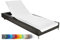 Brandsseller Schonbezug für Gartenliege, Strandliegenauflage, Frottee Schonbezug, 100% Baumwolle - ca.75x200 cm (ca.75x200 cm, Schneeweiß)