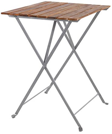 LINDER Biergarten Tisch Gartentisch Klapptisch 70 x 70 cm Akazie