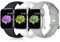 Maledan 3 Pack Straps Compatible with Apple Watch Strap 41mm 40mm 42mm 38mm 44mm 45mm 49mm, Soft Silicone Replacement Band for iWatch Series 9 8 7 6 5 4 3 SE, 38mm/40mm/41mm, Black/White/Grey