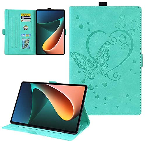 CASAFUNY Funda para Xiaomi Mi Pad 5/Mi Pad 5 Pro 11 Pulgadas 2021, Multi-ángulo Carcasa con Soporte, Funda Protectora Compatible con Xiaomi Pad 5, Xiaomi Pad 5 Pro 5G, Verde