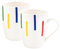 Set 2pc taza 11cm porcelana new bone china