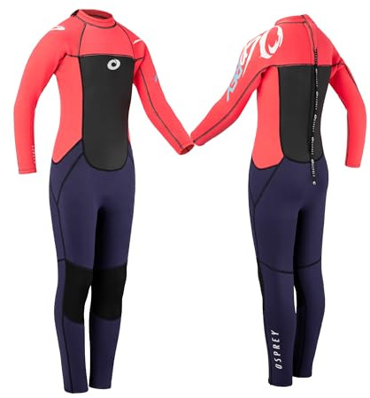 Osprey Kids Wetsuit | 3mm Origin Neoprene Long Summer Wetsuit for Girls and Boys, Multiple Sizes