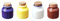 Abaodam 4 Piezas Mini Latas De Costura Decoraciones para Salas De Casa Decoración del Hogar Mini Tarro De Dulces Los Niños Pretenden Jugar Juguetes Bebé Cerámica Juego De Comida Escritorio