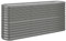 vidaXL Raised Garden Bed-Oval Powder-Coated Steel Planter-Grey 152x40x68cm-For Outdoor Garden, Patio and Balcony