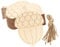 20Pcs DIY Pine Cone Wooden Cutouts for Christmas Tree Decorations Unfinished Hanging Ornaments for Home Party Crafts Gift Wedding Christmas Tree Winter Decoration