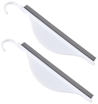 Lurrose Limpiacristales y Limpiaparabrisas De Silicona Raspador De Baño Resistente Fácil De Usar